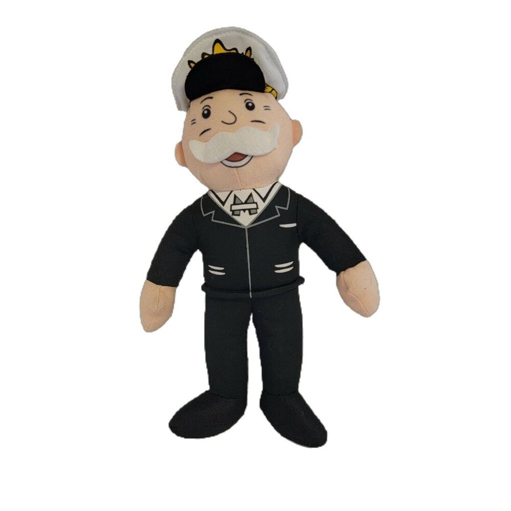 Mr. Monopoly Plush Toy 2020 Hasbro Toy Factory 11" Black White Suit.